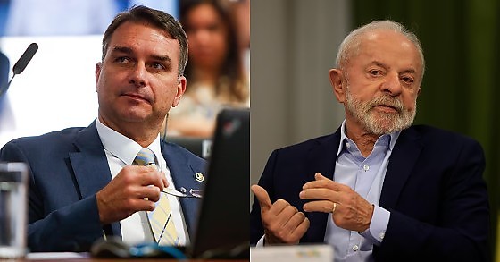 lula e flavio bolsonaro